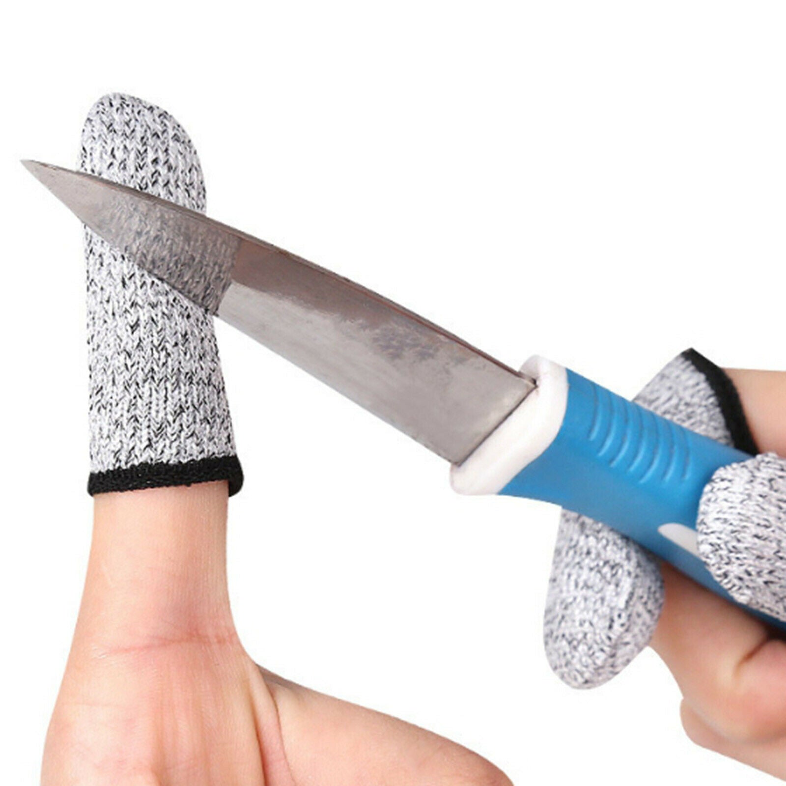 4 pairs Finger Cots Cut Resistant Glove Life Extender Fingertip Sleeves