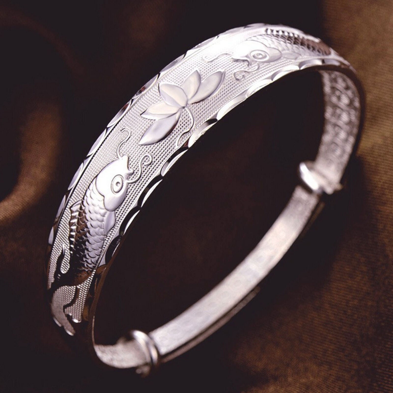 Bangle Koi Fish Lucky Bracelet for Lady Women Jewelry Gifts