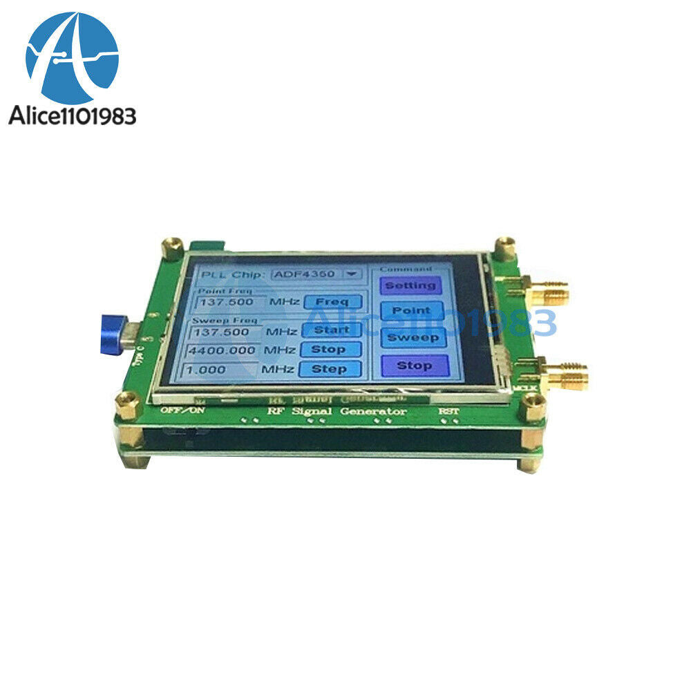 137.5MHZ-4400MHZ ADF4350 RF Signal Source Generator Wave / Point Frequency