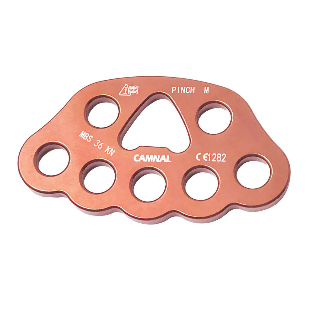 36kN Rigging Plate Bear Paw Anchor Multipliers Rope Connector for Rock Climbing