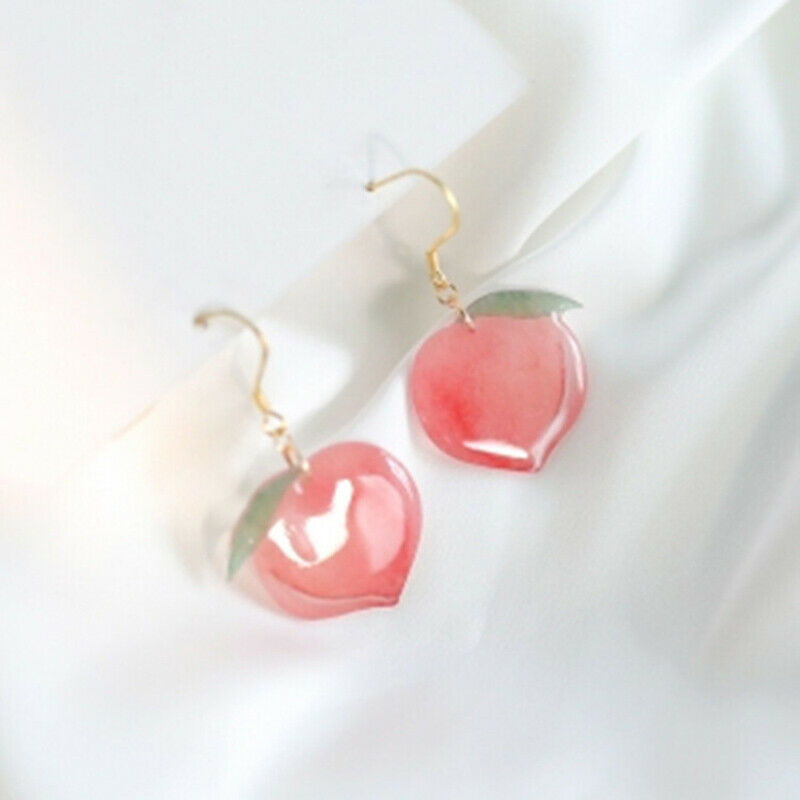 Fashion Simple Sweet Pink Peach Acrylic Drop Earrings For Women Jewelry G.l8