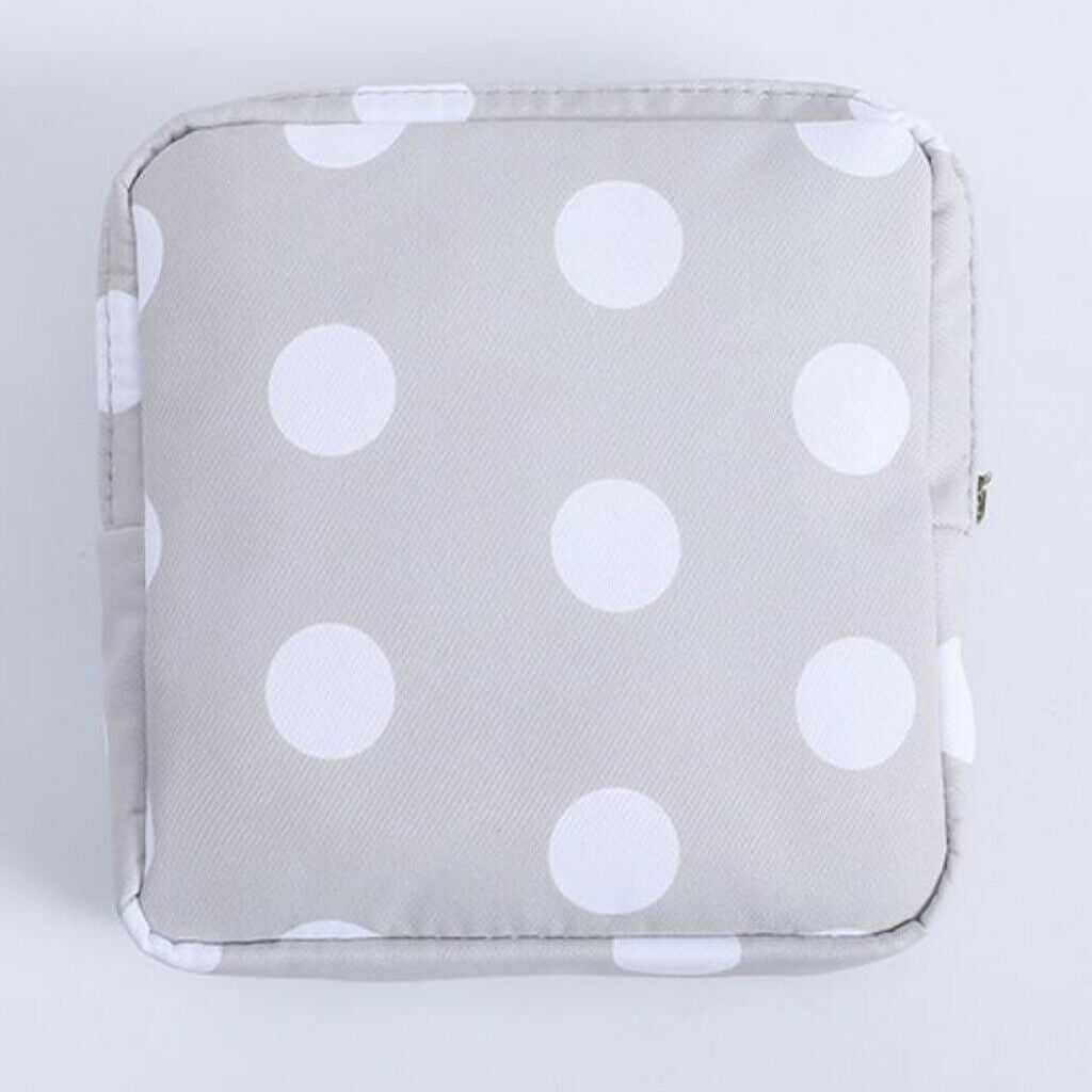 2x Portable Sanitary Bag Napkin Makeup Credit Card Coin for Women Girls Lady
