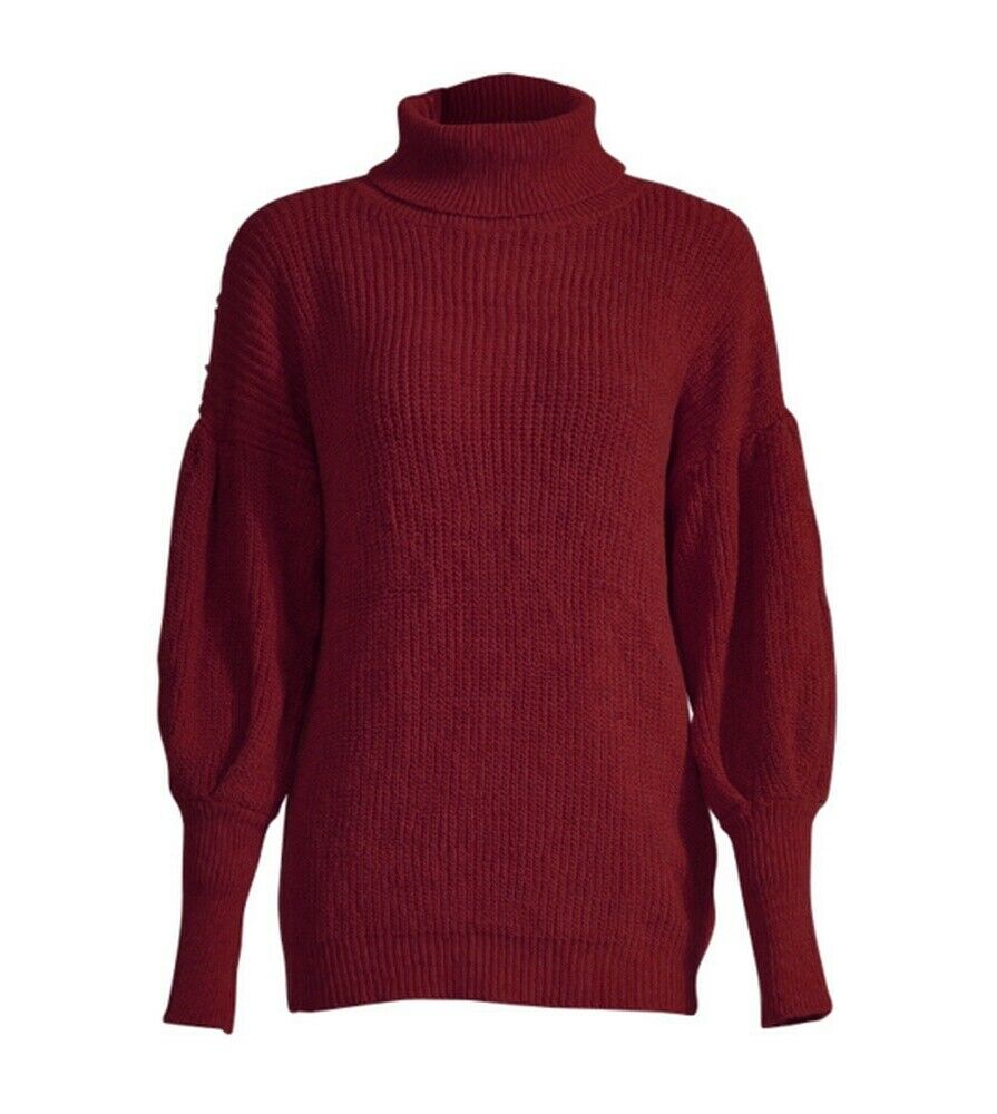 Women Long Sleeve Turtleneck Casual Knitted Sweater Jumper Cardigan Outwear Tops