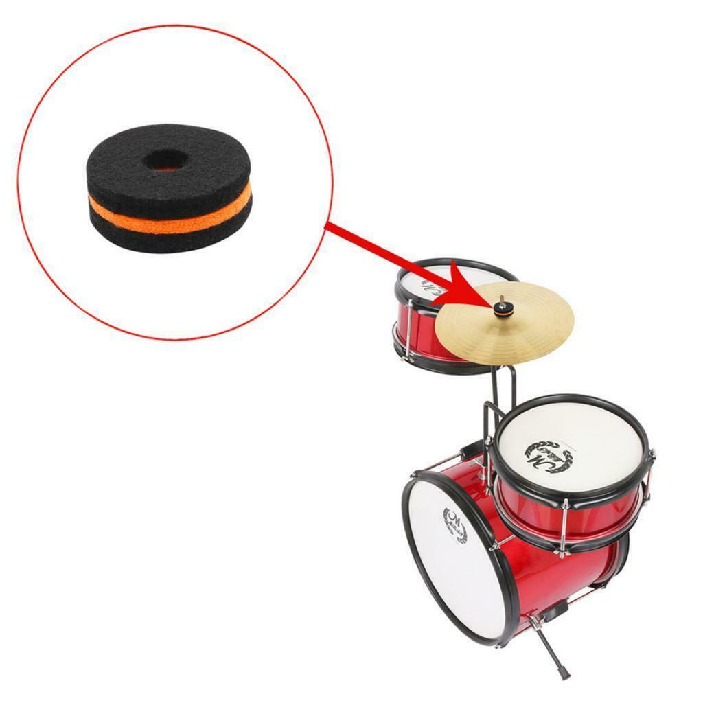 10 Pieces Cymbal Felt Washer Kit Cymbal Stand Drum Set Accessories 10mm