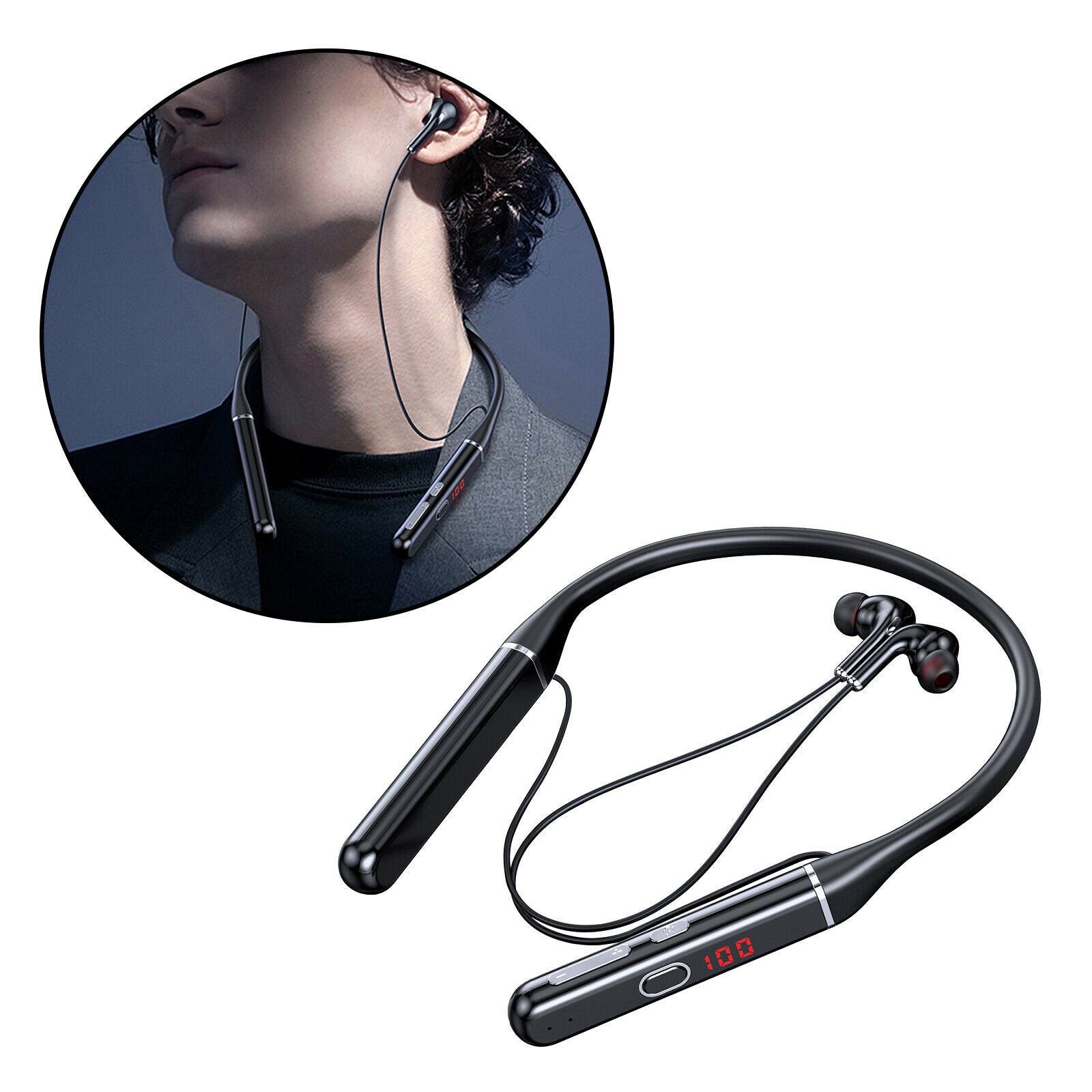 Bluetooth Headphones Neckband Earbuds Sports Earphones for Sports & Exercise