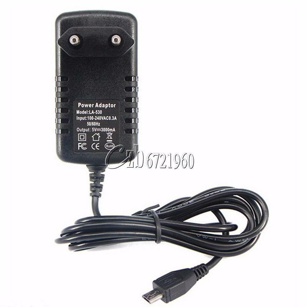 AC 100V-240V Adapter DC 5V 3A Power Supply Charger EU plug 3000mA MICRO USB 15W
