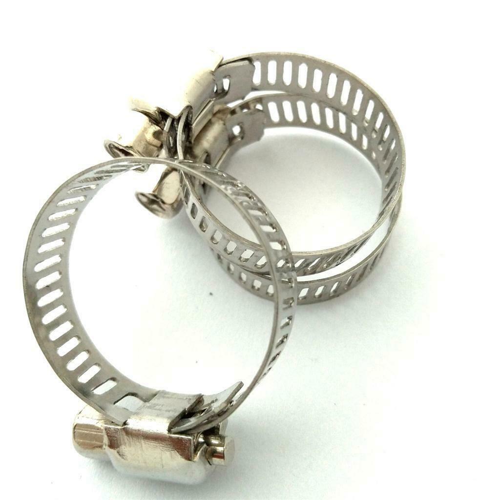 10Pc 16-25mm Adjust Butterfly Steel Jubilee Fuel Hose Clamps Clip Tube Clamp