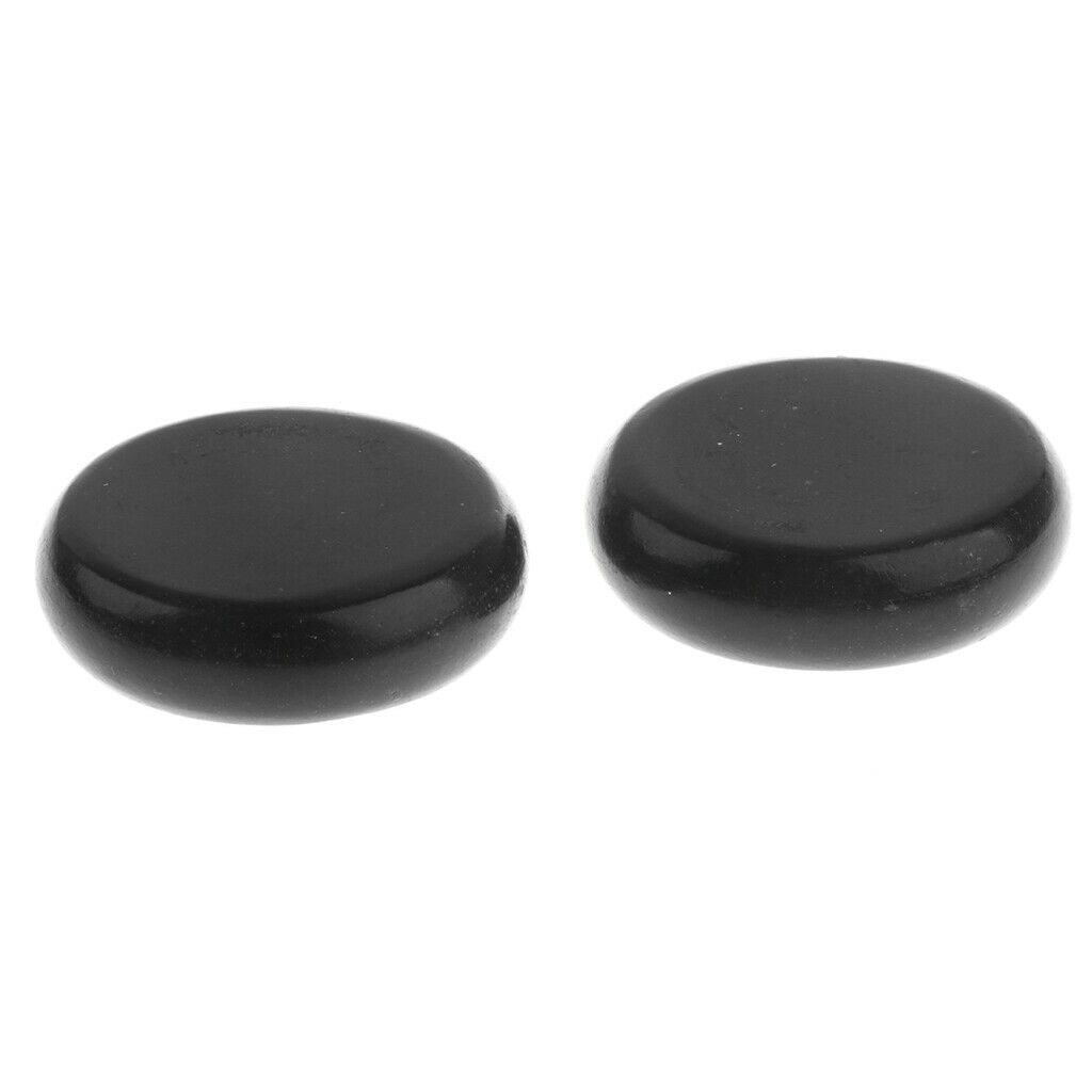 Massage Stone - 6 Pieces Round Black Basalt Stones - 6x6cm - Smooth Massage Hot