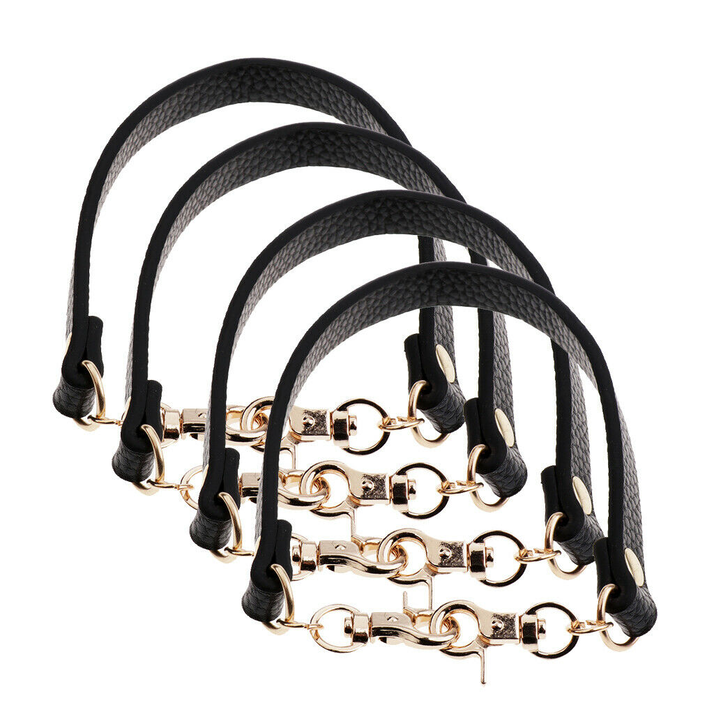 4 Piece PU Leather with Replacement Bag Strap, Bag Strap, 12