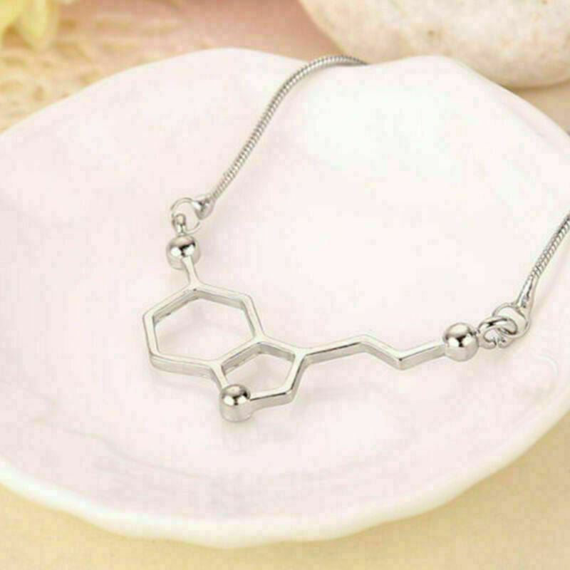Biochemistry Biochem MOLECULE CHARM NECKLACE Pendant Serotonin new brand