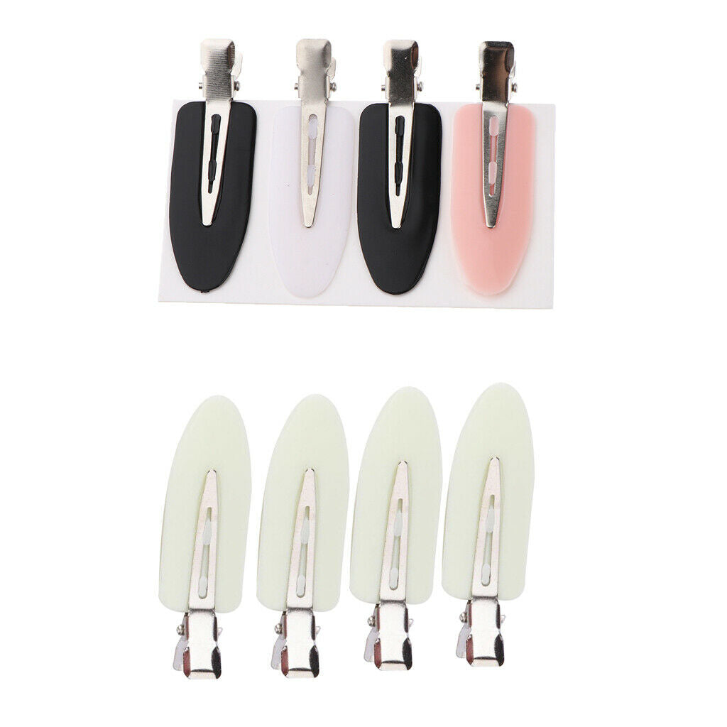 8 lot No Bend Hair Clips Curl Pin Clips Barrette Waves Styling Tool Clamps