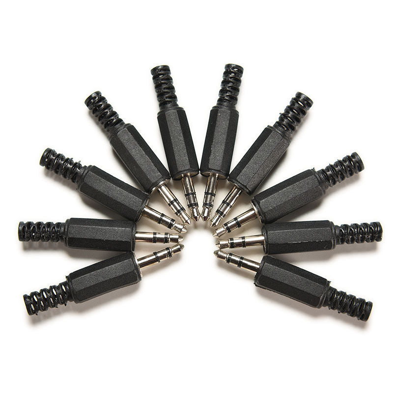 10 X 3.5mm 1/8" Audio Male Plugs Jack Adapters Stereo Connectors for HeadpYUDD