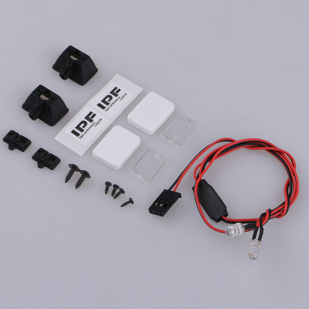 1/10 Scale RC Car LED Lamp Lights 2Pc for RC4WD  HSP HPI DIY Accessory