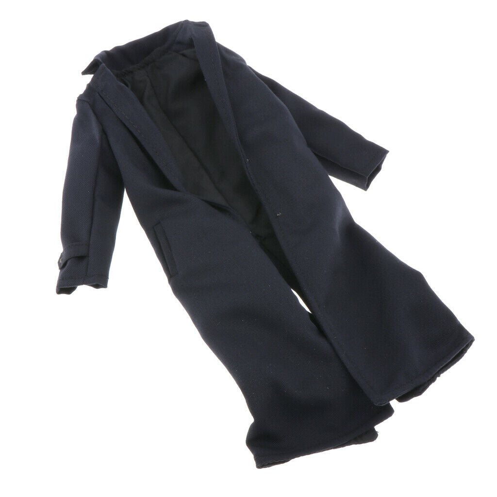 1/6 Mens Wind Coat Trench Coat for 12inch Male Action Figures DIY Accessory