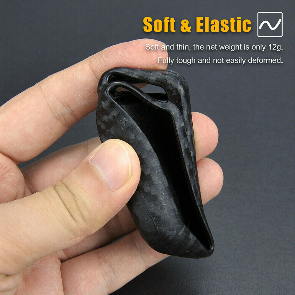 Silicone Carbon Fiber Smart Key Case Cover For Hyundai Sonata/Tucson/Elantra