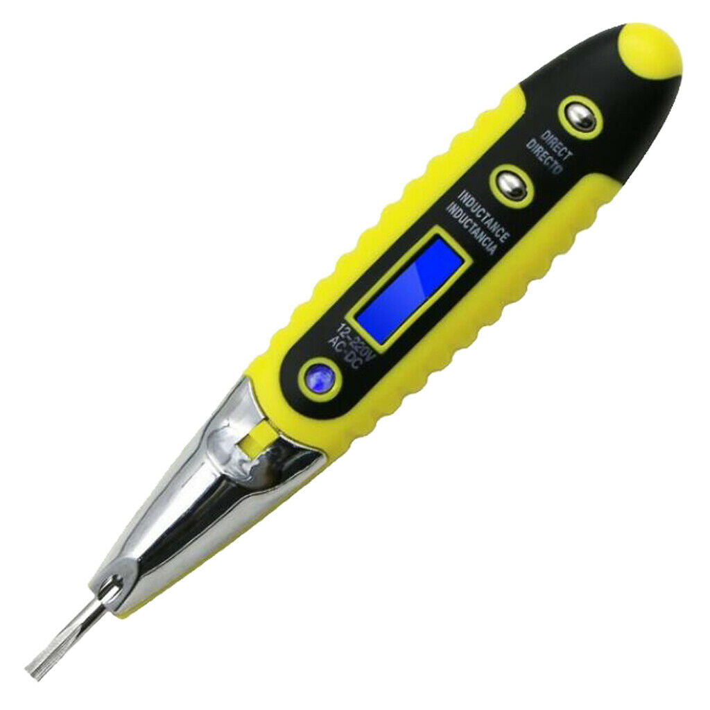Digital Voltage  Pen Meter 12 250 V, LCD Display
