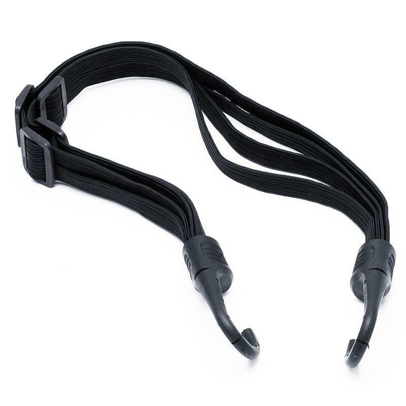 2 Hooks Motorcycles Strength Retractable Helmet Luggage Elastic Rope Strap New