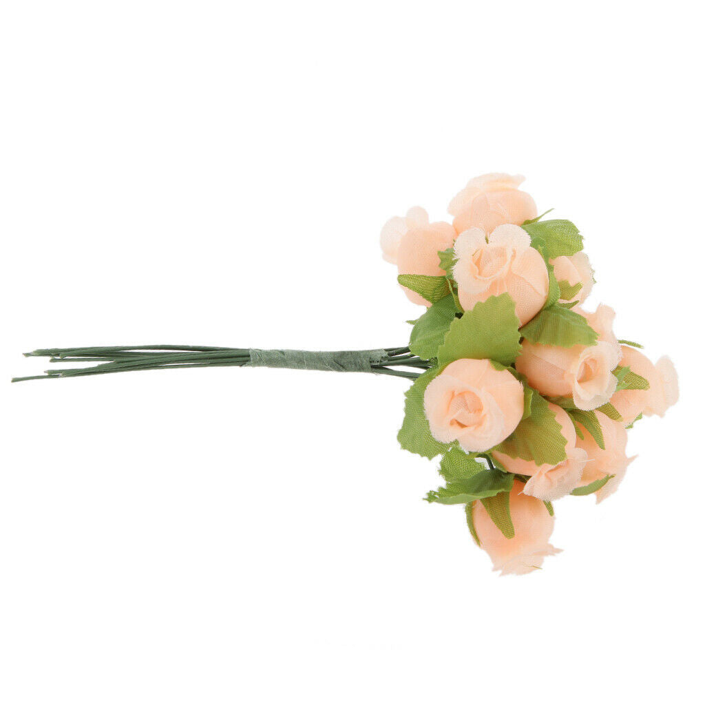144pcs Artificial Rose Head Silk