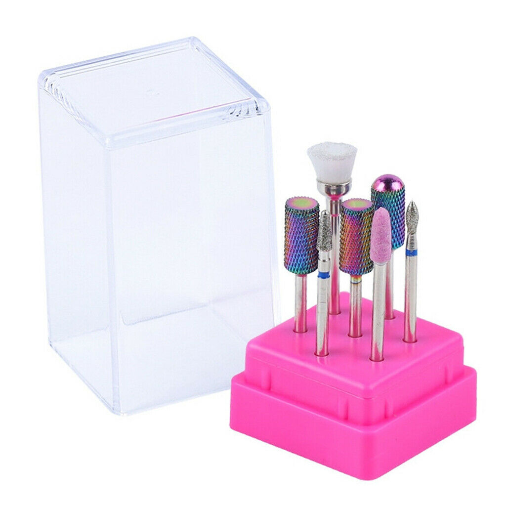 7x Nail Art Files Drill Bits Electric Nail Polishing Bit for Manicure DIY 02