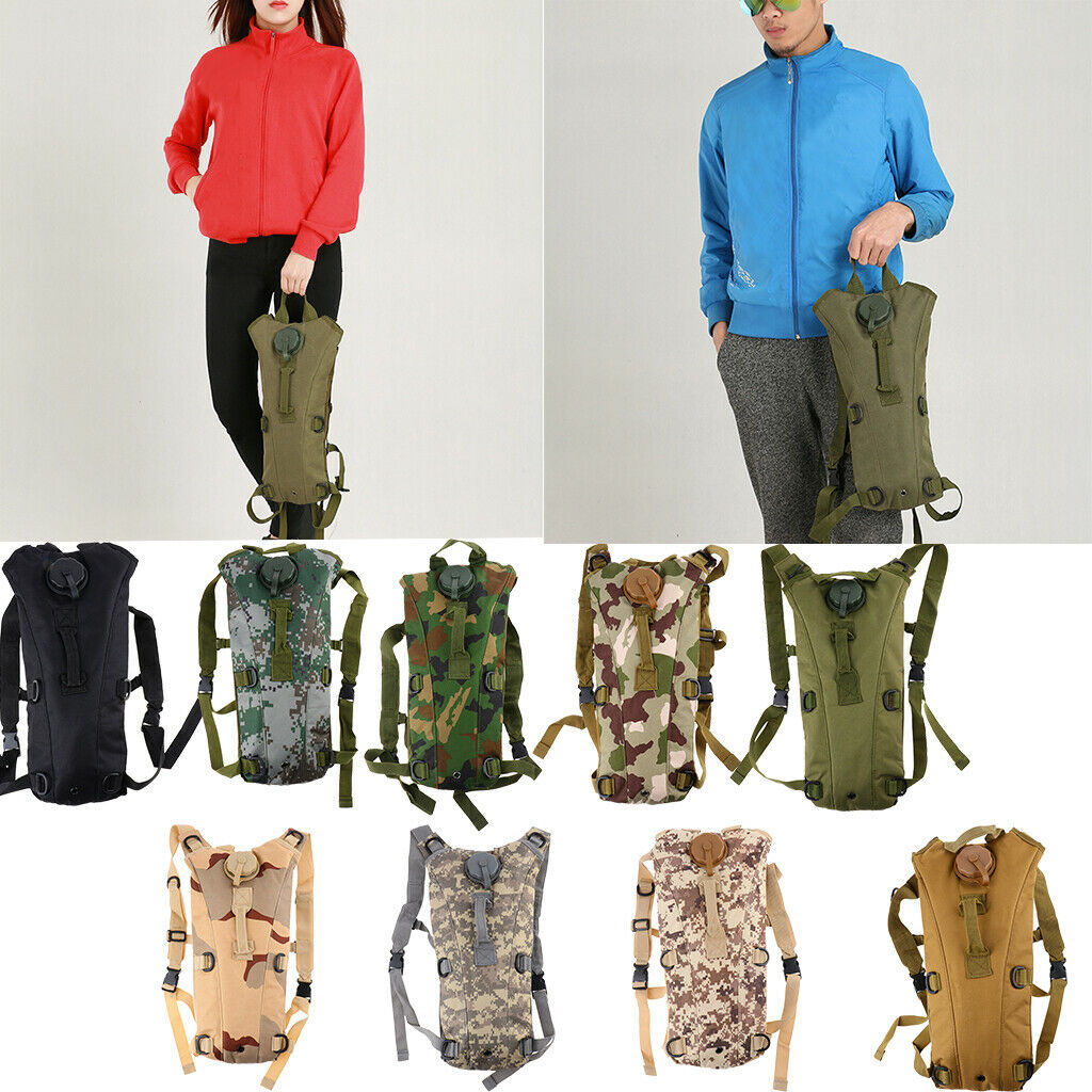 3L Water Reservoir  Hydration Rucksack with 3pcs Waterproof Bladder Bags (1.5L,
