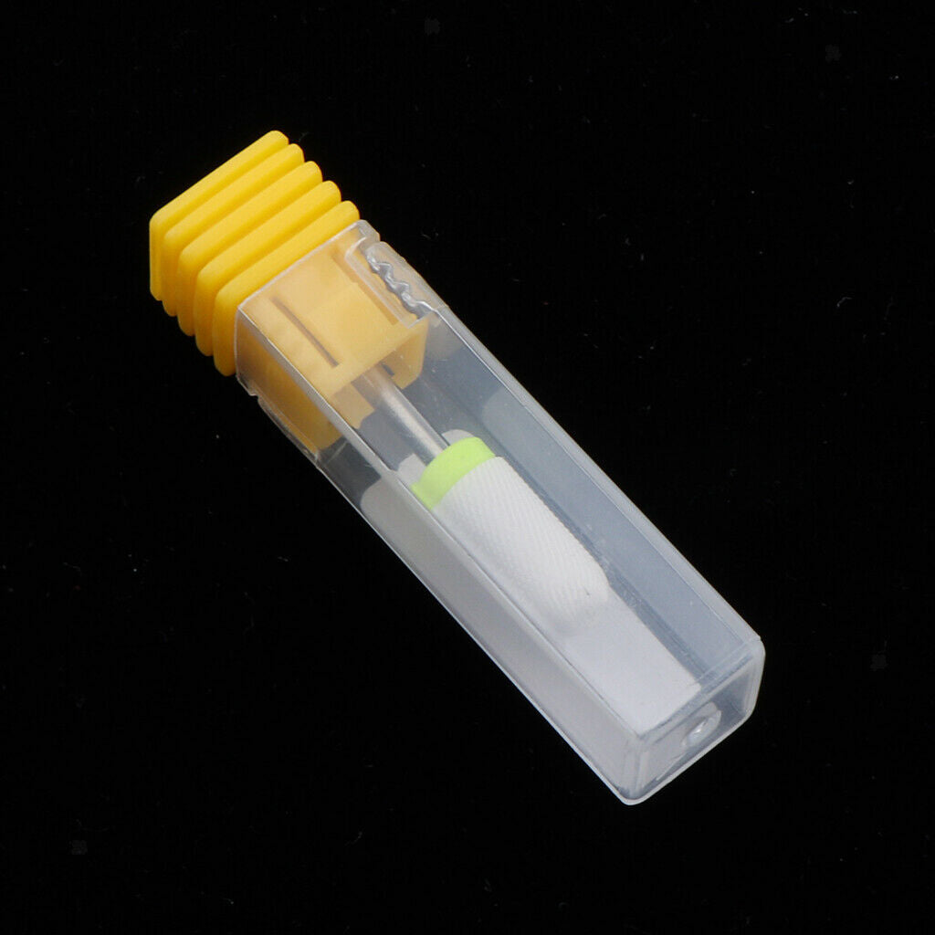 Nails Polishing Cuticle Removal Nail Art Drill Bit Yellow-Ultra Fine Ridges