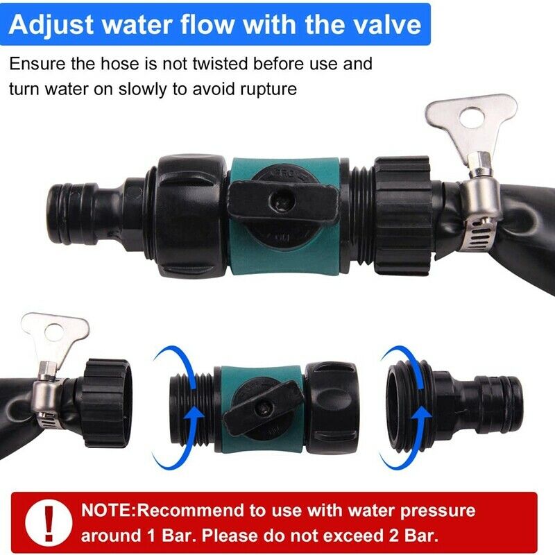 2X(49.2FT Water Sprinkler Trampoline Sprinkler Outdoor Garden Water Games TB3M2)