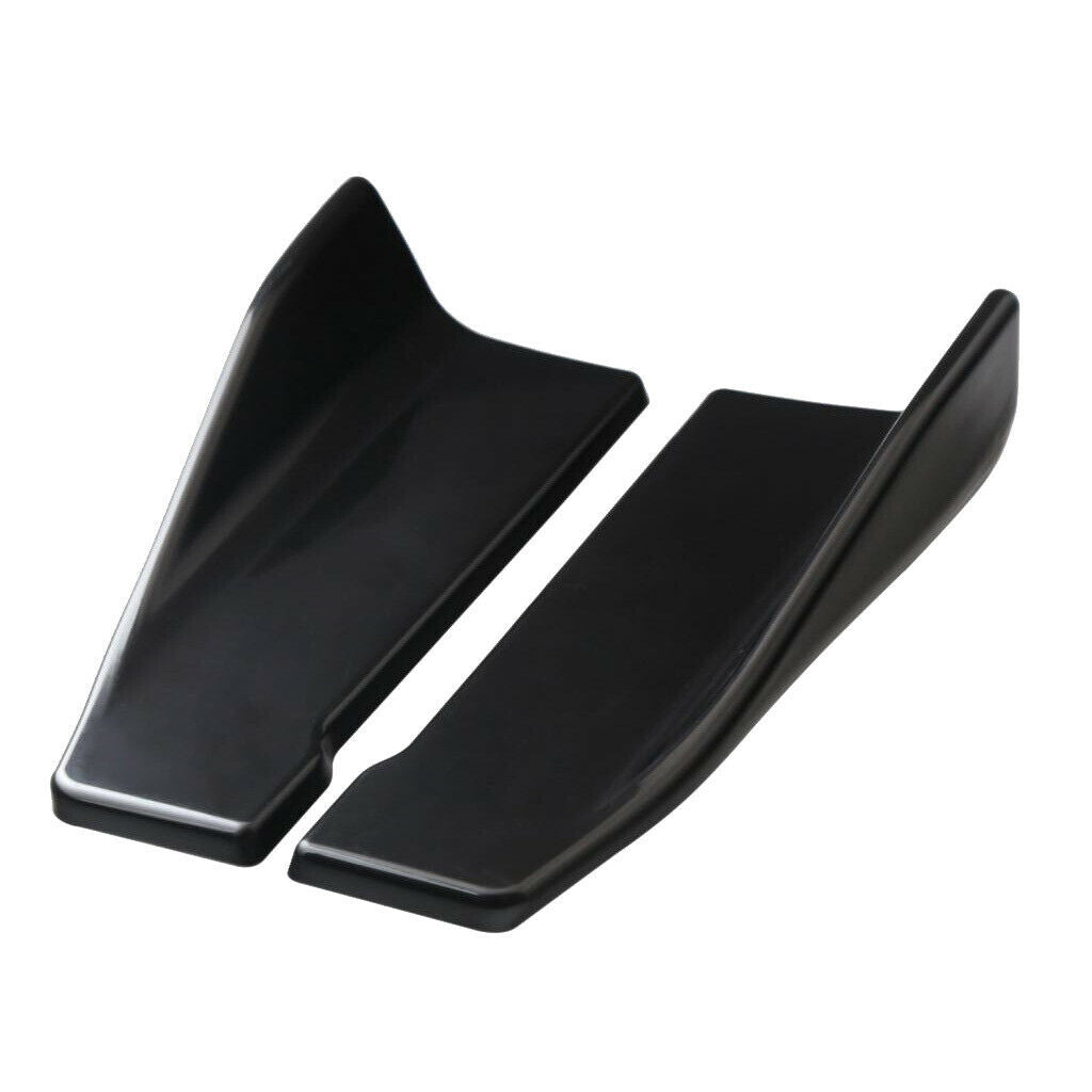 2pcs/pack Anti Scratch PP Car Rear Bumper Lip Diffuser Splitter Chin Spoiler