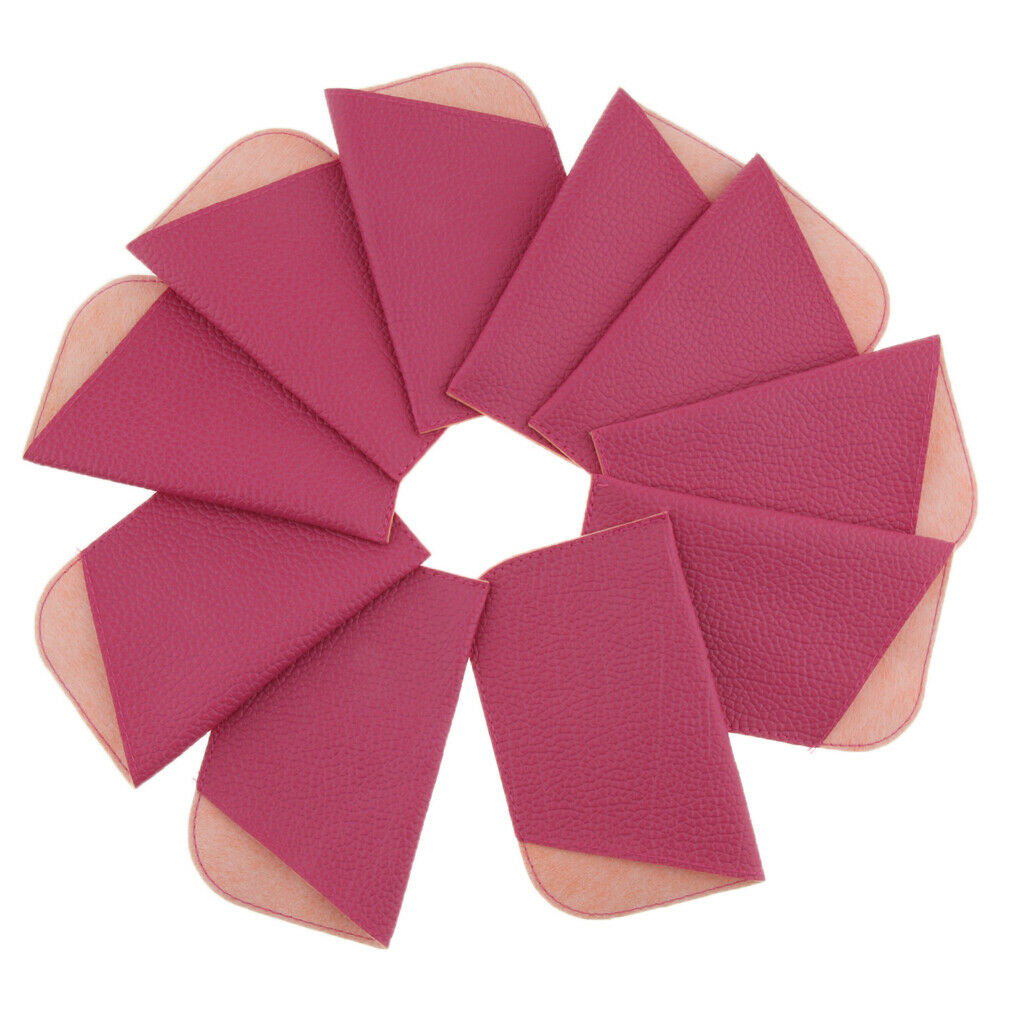 10 Pieces Eyeglasses Sunglasses Protector Box Pouch Glasses Case Purple