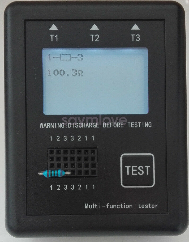 Latest Transistor Tester TFT Diode Triode Capacitance Meter ESR NPN PNP MOSFET