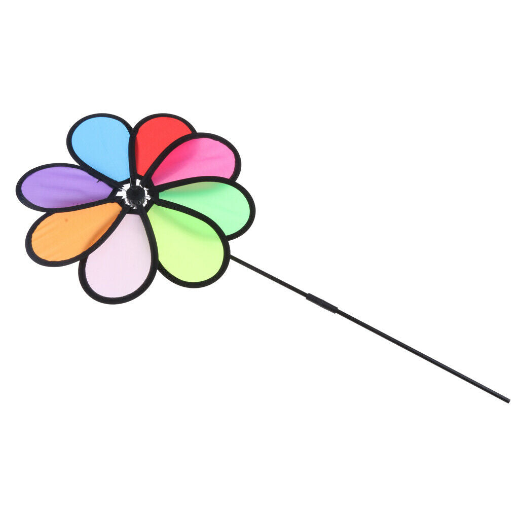 Portable Wind Spinner Pinwheel Wind Chime Flower for Garden Party Festival