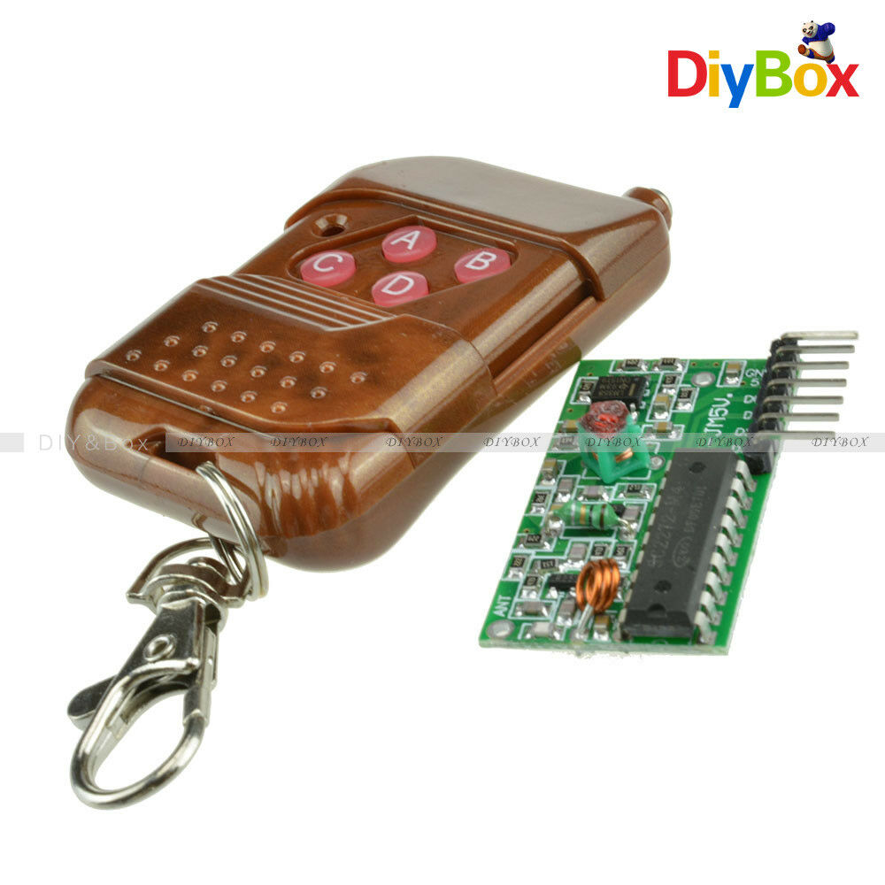 2PCS IC 2262/2272 4CH Key Wireless Remote Control 315MHZ Receiver for Arduino