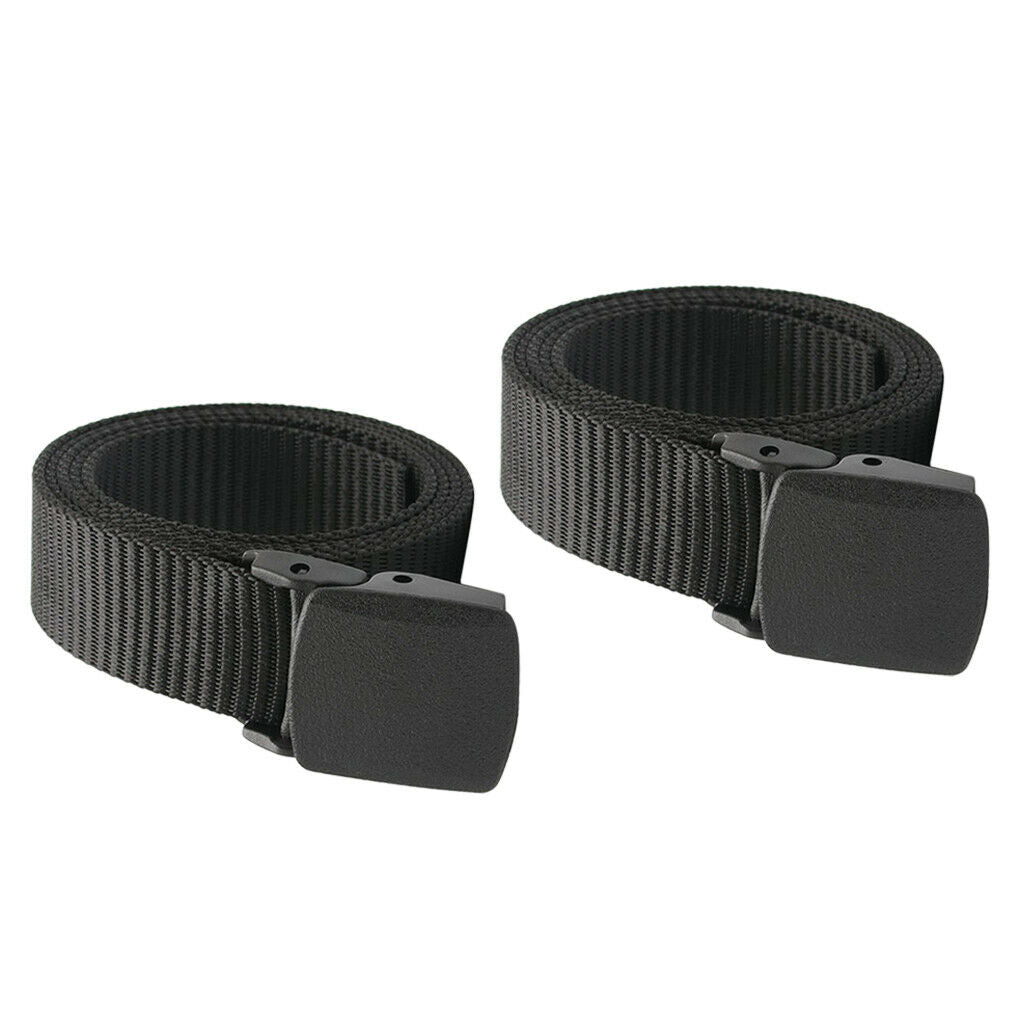 2pcs Heavy Duty Army Outdoor Nylon Webbing Belt Trouser Jeans Waistband