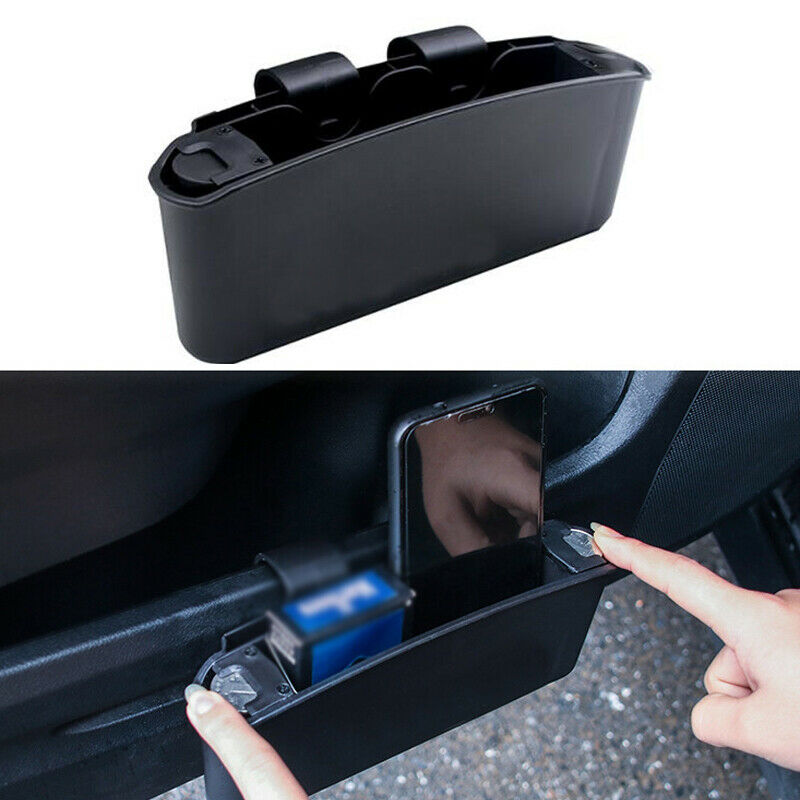 Car Door Pocket Front Door Side Coin Box Driver/Passenger Storage Tray Organizer