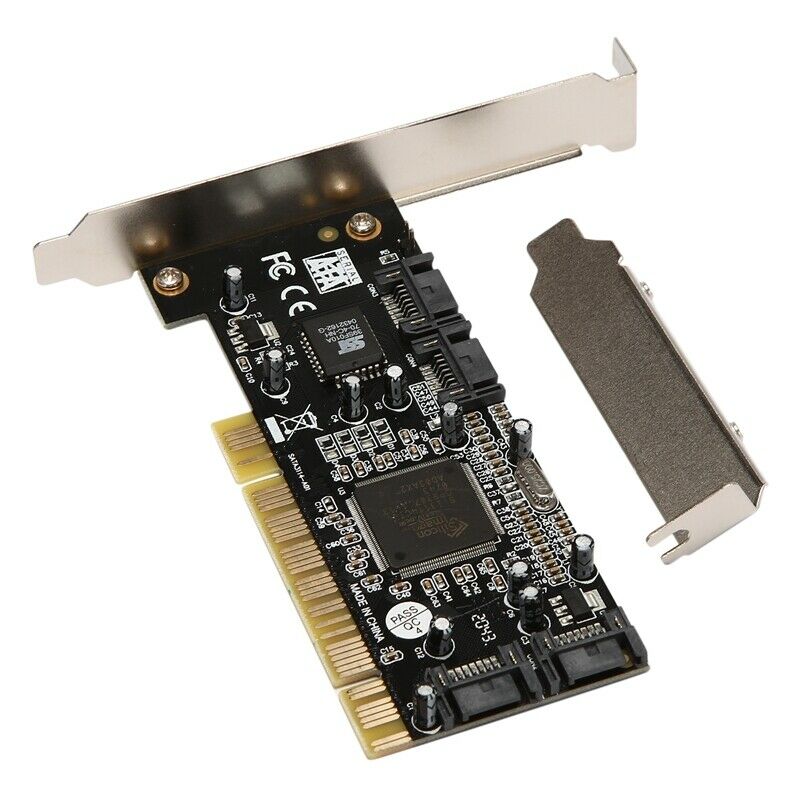 PCI to 4 SATAII Riser Card SIL3114 Array Card Adapter Support RAID 0.1.0+1.5 HO2