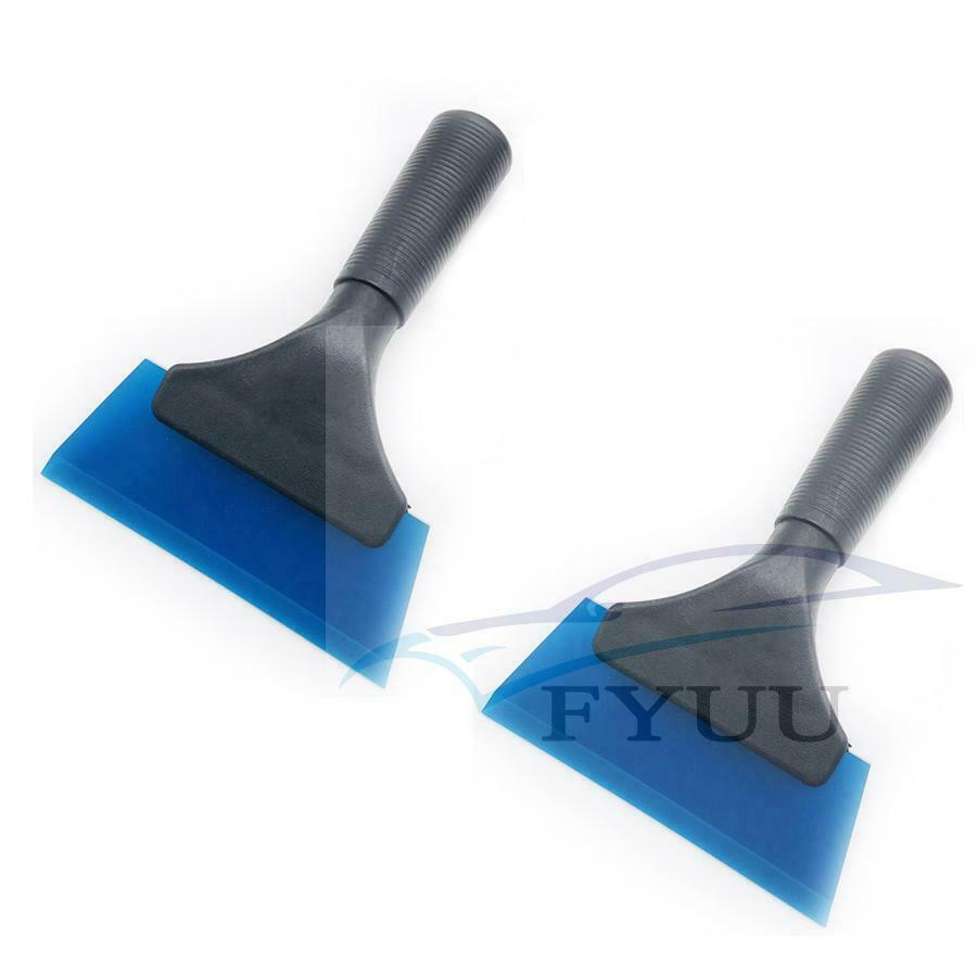 2PCS Car Cleaning Tool Window Tint Vinyl Clean Water Wiper Snow Ice Scraper