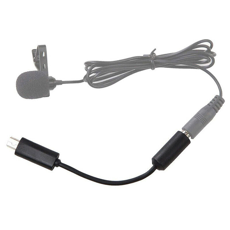 Mini USB Male to 3.5mm Jack Female Audio Cable Mic Adapter Headphone Earphone Tt