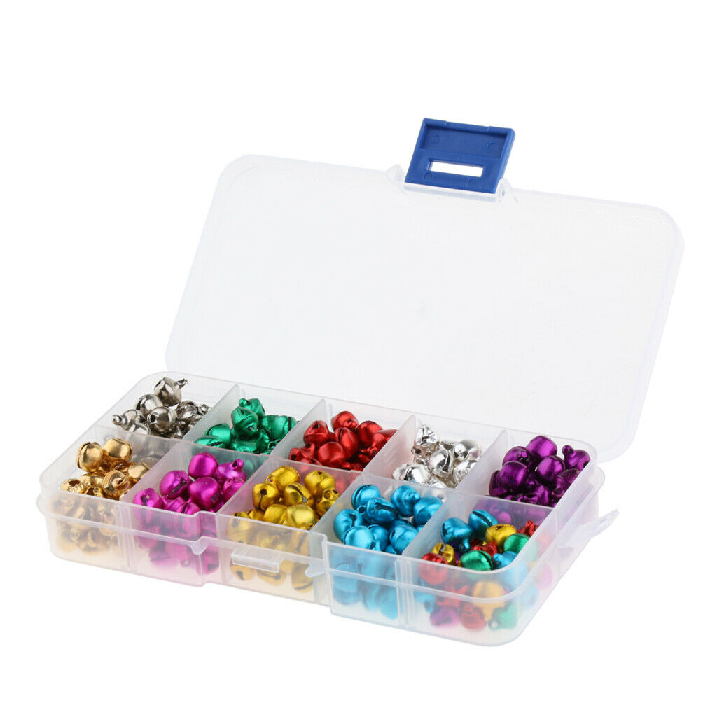 Jingle Bells, 300 Pieces 8MM Craft Bells, DIY Bells for Wreath, Charm, Pendant