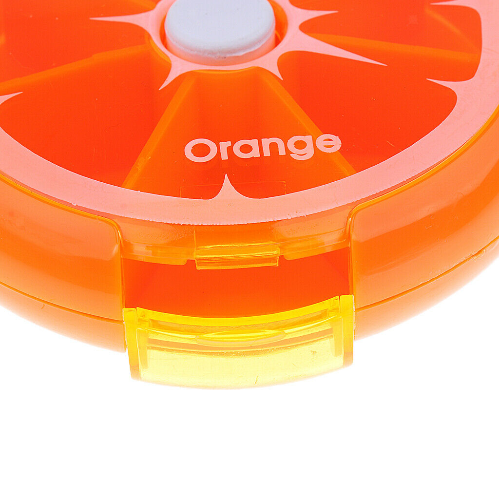 2 Pieces Rotary Pill Box Mini Medicine Candy Gum Travel Storage Case Cute