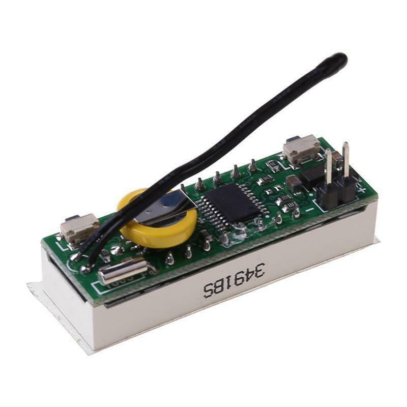 Digital Car LED Electronic Clock Time Temperature Voltage 3 in 1 Meter 12V 5-20V