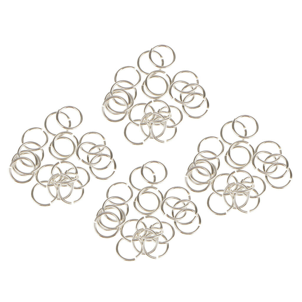 80pc DIY Jewelry Making Jump Rings Necklace 6mm Split Rings Link Rings Connector