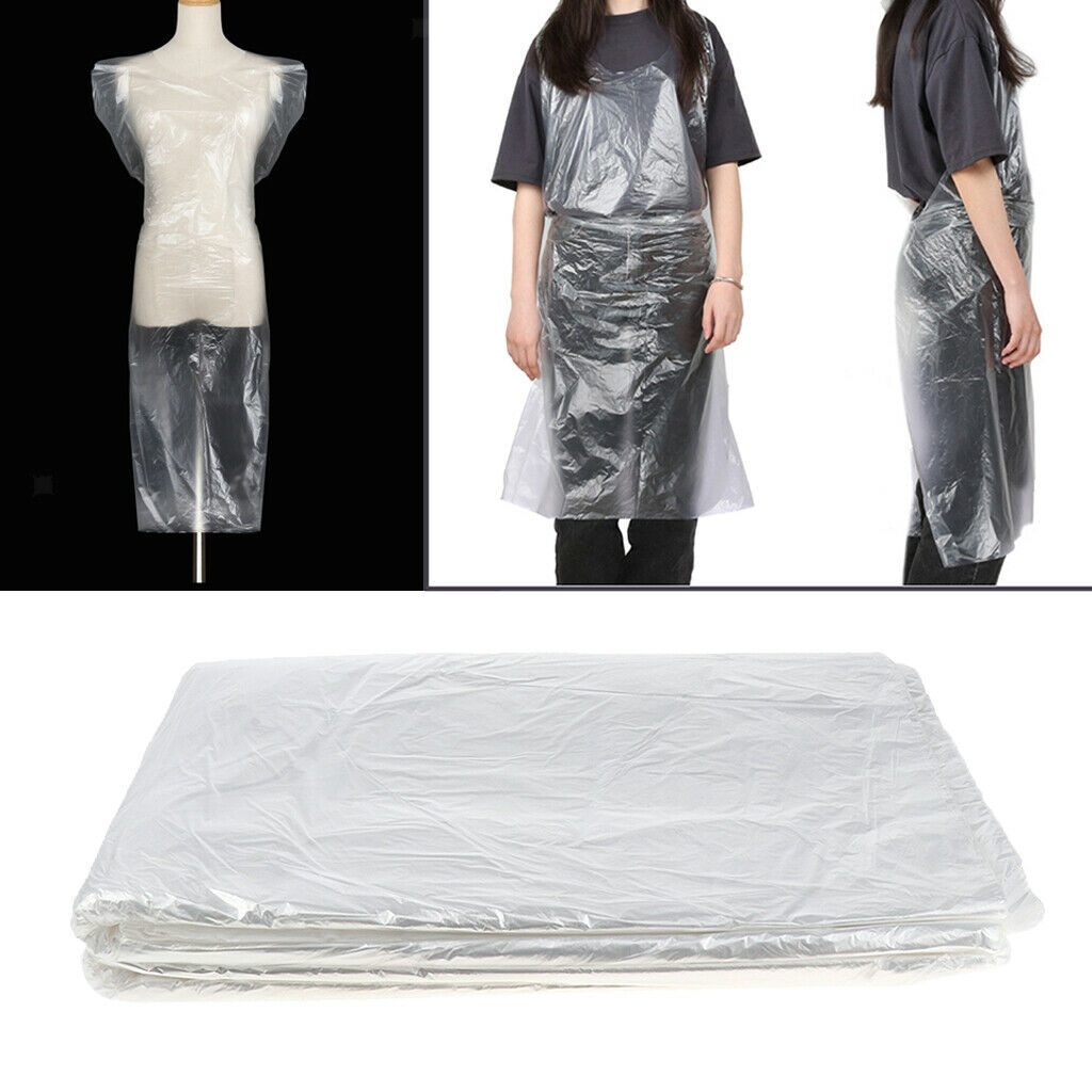 50pcs Waterproof Disposable Hair Cutting Capes Gowns Barber Apron 92x126cm