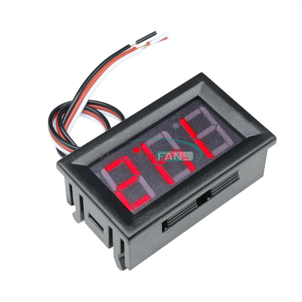 Red 0.56" DC 4.5-30V LED Digital Voltmeter Panel Accurate Meter 3 Wire
