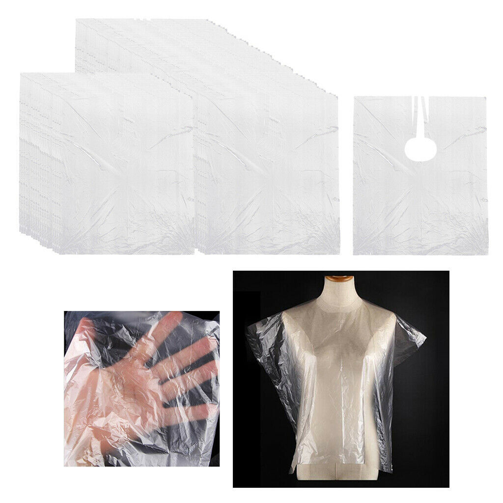 200x Disposable Hair Cutting Cape Gown Hairdresser Styling Capes Gowns