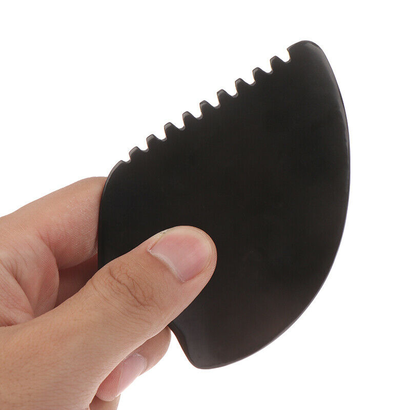 1Pc Black Natural Bian Stone Gua Sha Board Scraper Tools Scraping Massager BoGR