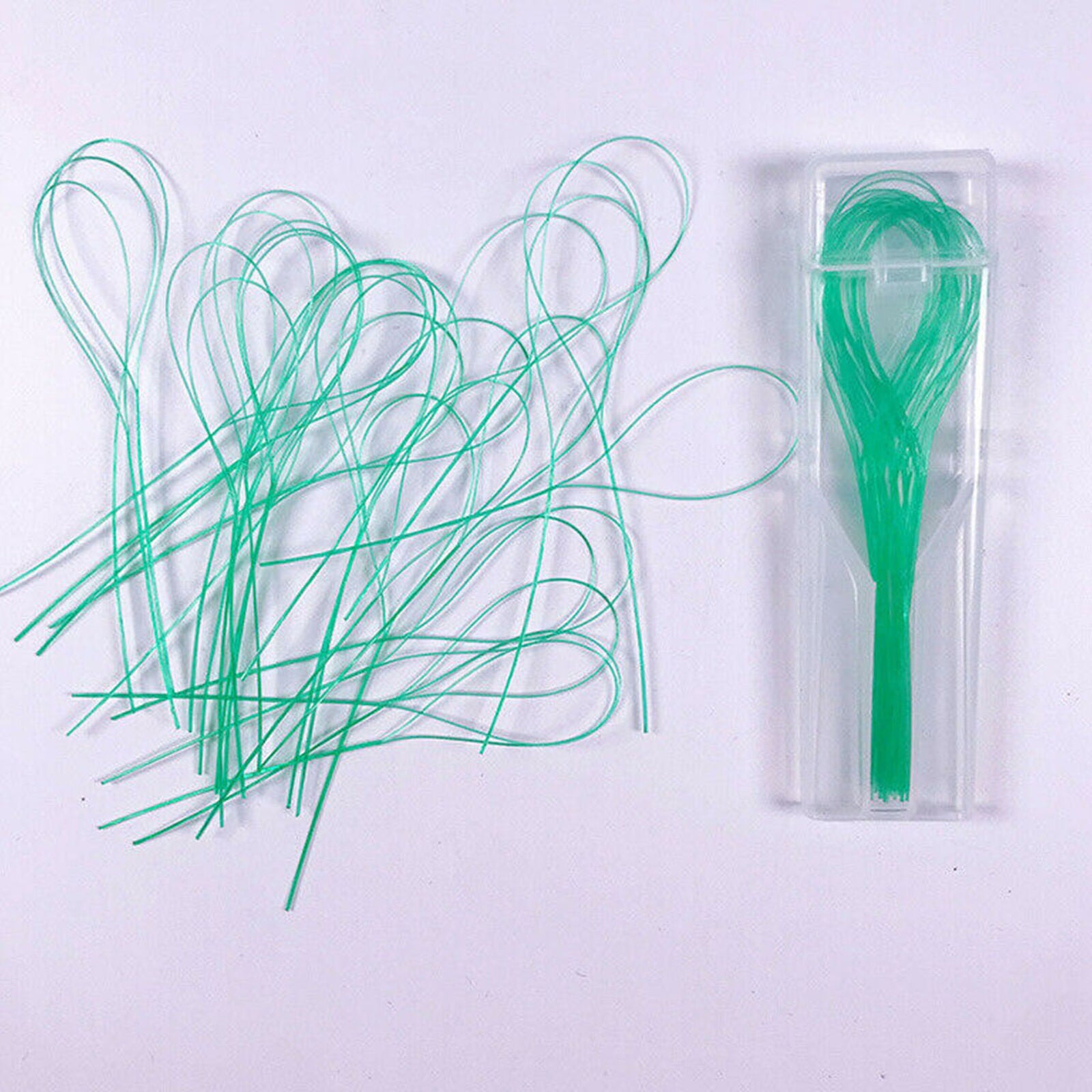 105pcs/set Dental Floss Threader Nylon Loop Floss Threaders Color Random 0.3mm