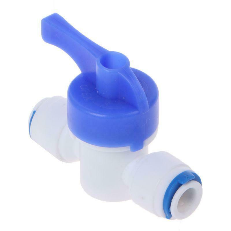 1/4'' Inline New Ball Valve Quick Connect Shut off For RO Water Reverse Osmosis