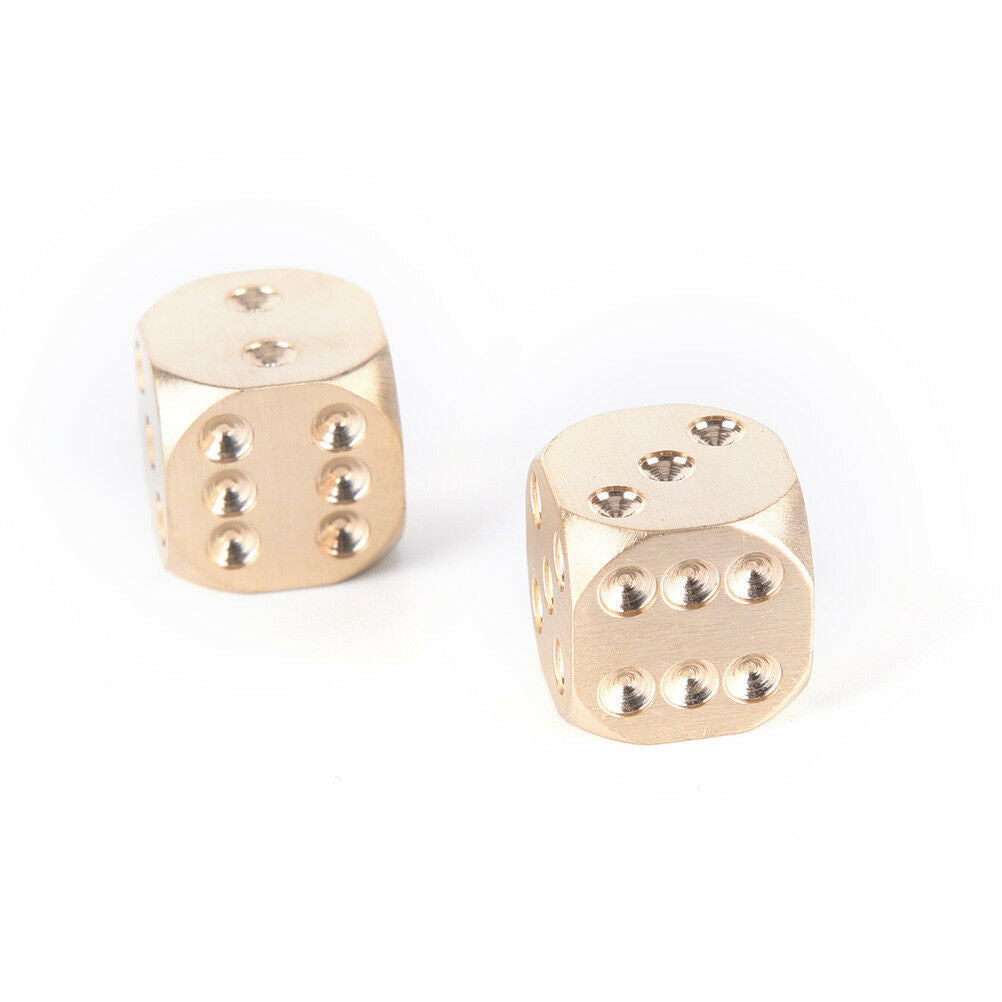 1Pc 13mm Pure Copper Solid Dice Manual Grinding Bar Creative Dice Toys GameY SJ