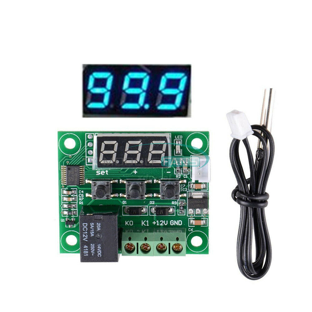 -50-110°C W1209 Blue 12V Thermostat Temperature Control Switch Sensor Module