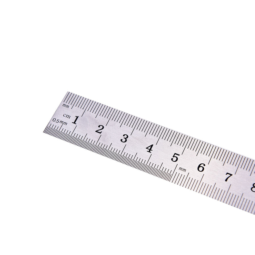1PC Metric Rule Precision Double Sided Measuring Tool  15cm Metal Ruler DD