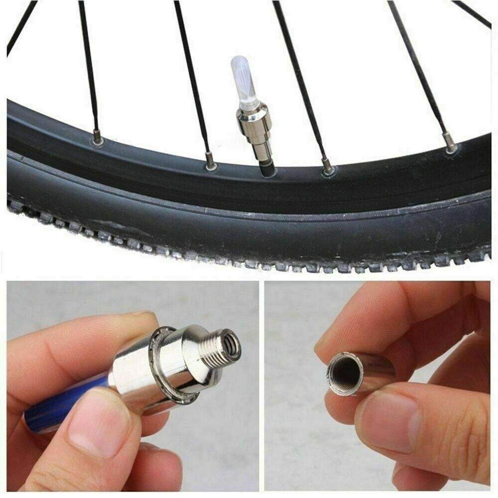 2pcs LED Lamp Flash Tyre Wheel Valve Cap Light For Car Bike Bicycle Motorcycle